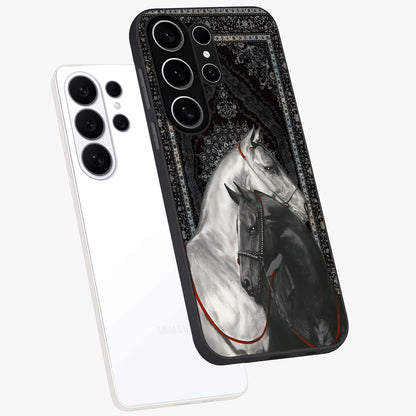 Majestic Ride Legacy Glass Case displayed in angled mockup highlighting sleek vehicle design with bold racing aesthetic.