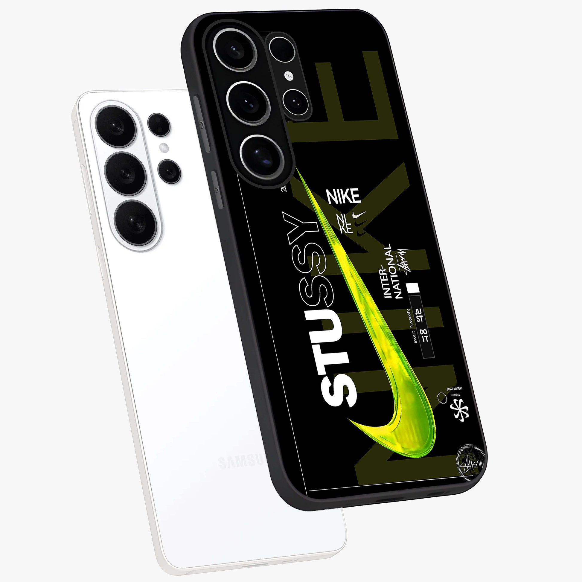 Neon Street Edition Glass Case displayed in angled mockup highlighting vibrant urban design with bold street aesthetic.