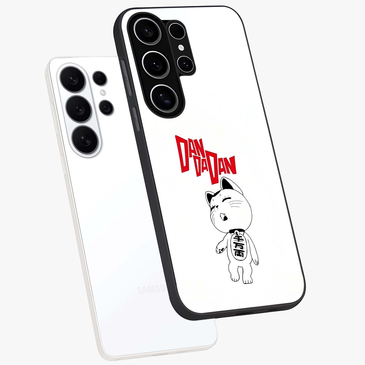 Playful Spirit Charm Glass Case displayed in angled mockup highlighting lively decorative design with playful aesthetic style.