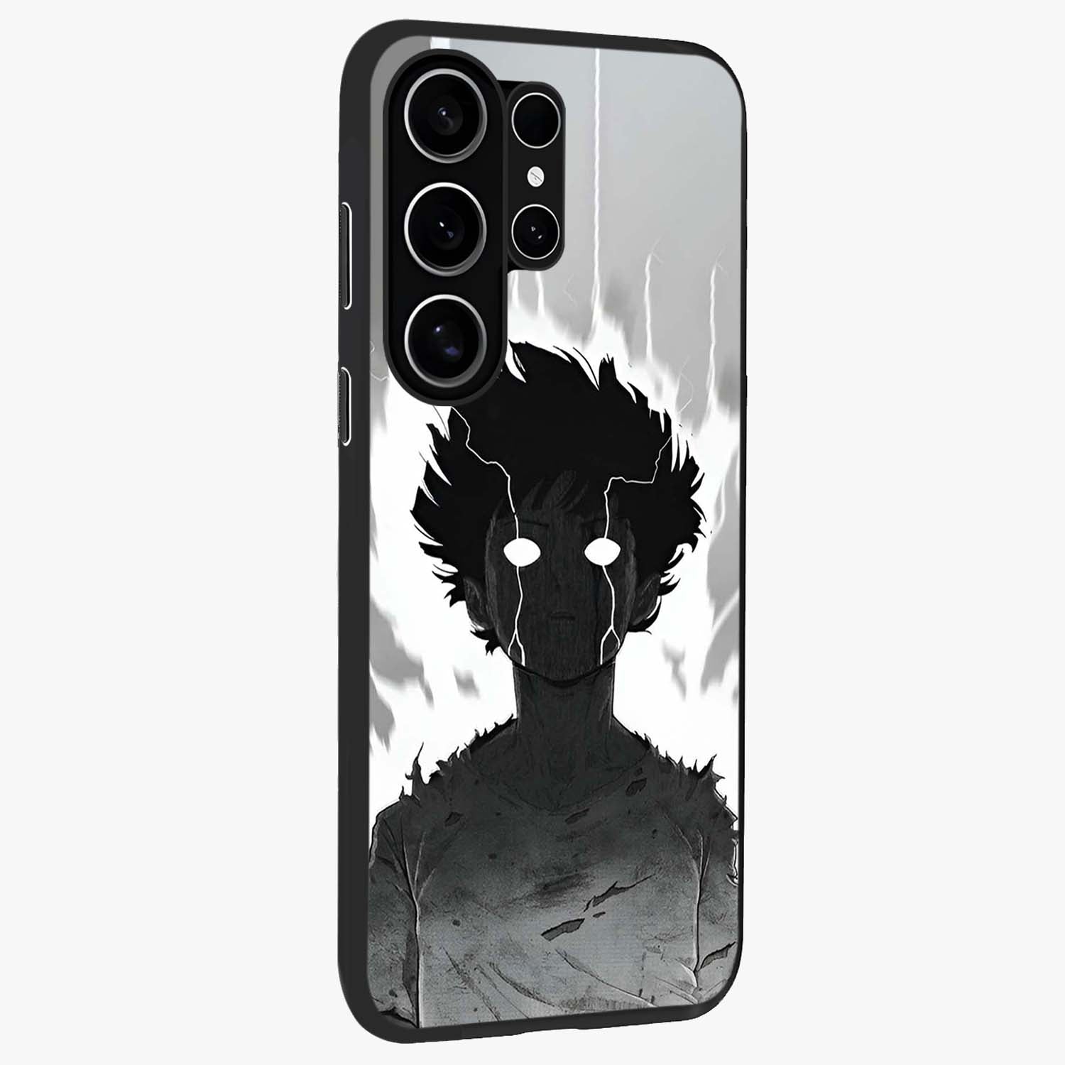 Awakened Inner Rage Glass Case upright view showcasing dramatic artwork with strong expressive aesthetic.