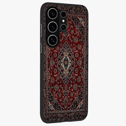 Heritage Carpet Royale Glass Case upright view showcasing detailed ornamental artwork with luxurious traditional theme.