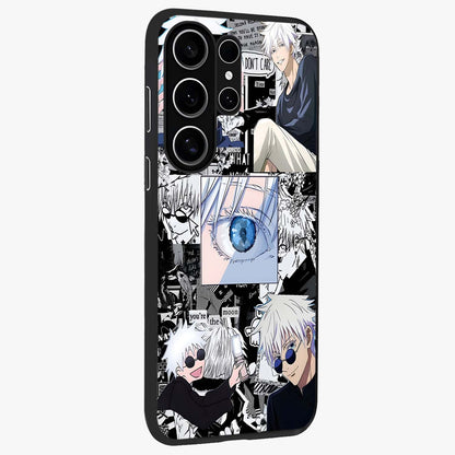 Infinity Sorcerer Chaos Glass Case upright view showcasing dramatic sorcerer artwork with chaotic mystical theme.