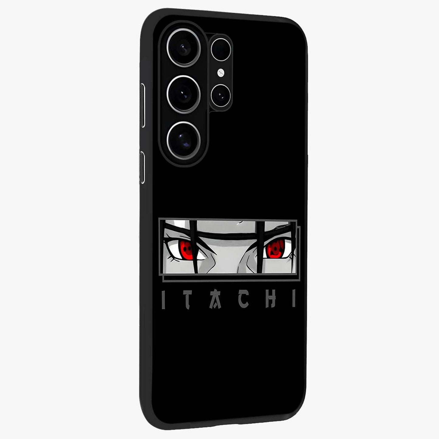 Scarlet Gaze Dominance Glass Case upright view showcasing powerful dramatic artwork with dominant artistic theme.