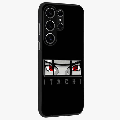 Scarlet Gaze Dominance Glass Case upright view showcasing powerful dramatic artwork with dominant artistic theme.