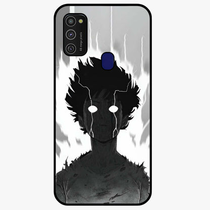 Awakened Inner Rage Glass Case showing flat back view with intense artistic artwork and glossy glass finish.
