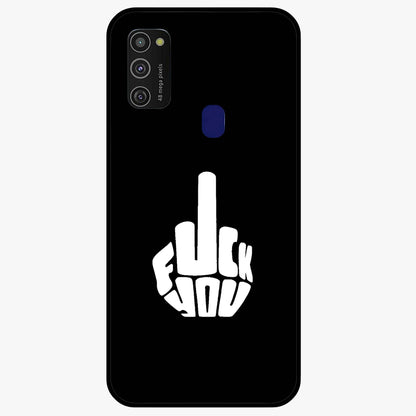 Rebel Mode On Glass Case showing flat back view with bold rebellious typography artwork and glossy glass finish.