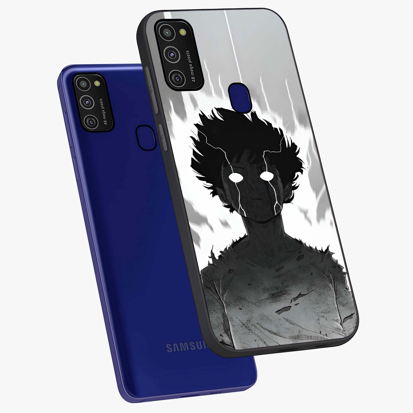 Awakened Inner Rage Glass Case displayed in angled mockup highlighting powerful graphic design and bold artistic theme.
