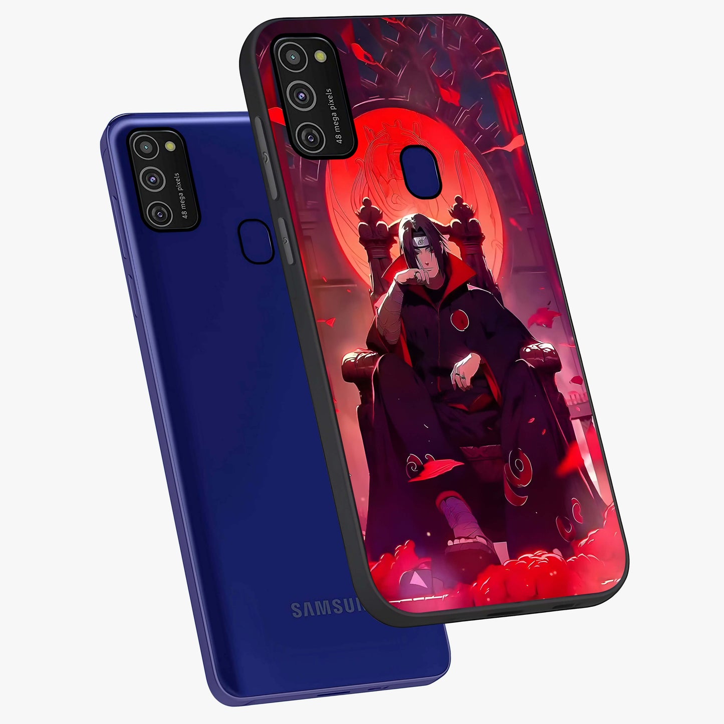 Blood Moon Sovereign Glass Case displayed in angled mockup highlighting dark celestial moon design and dramatic theme.