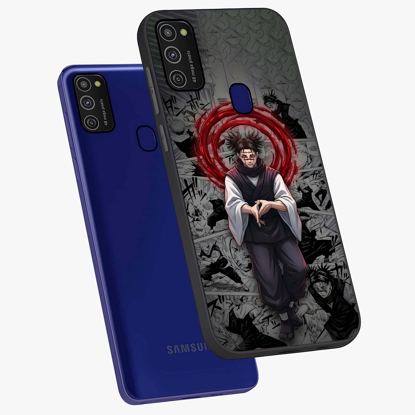 Cursed Ritual Ascension Glass Case displayed in angled mockup highlighting mystical ritual illustration with supernatural aesthetic.