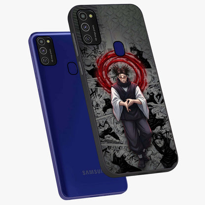 Cursed Ritual Ascension Glass Case displayed in angled mockup highlighting mystical ritual illustration with supernatural aesthetic.
