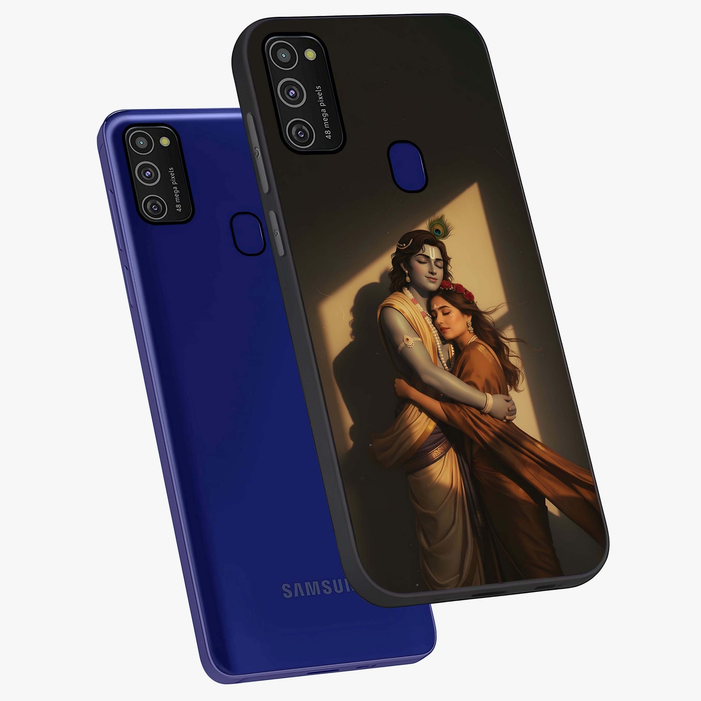 Divine Eternal Love Glass Case displayed in angled mockup highlighting elegant divine inspired design with peaceful aesthetic.