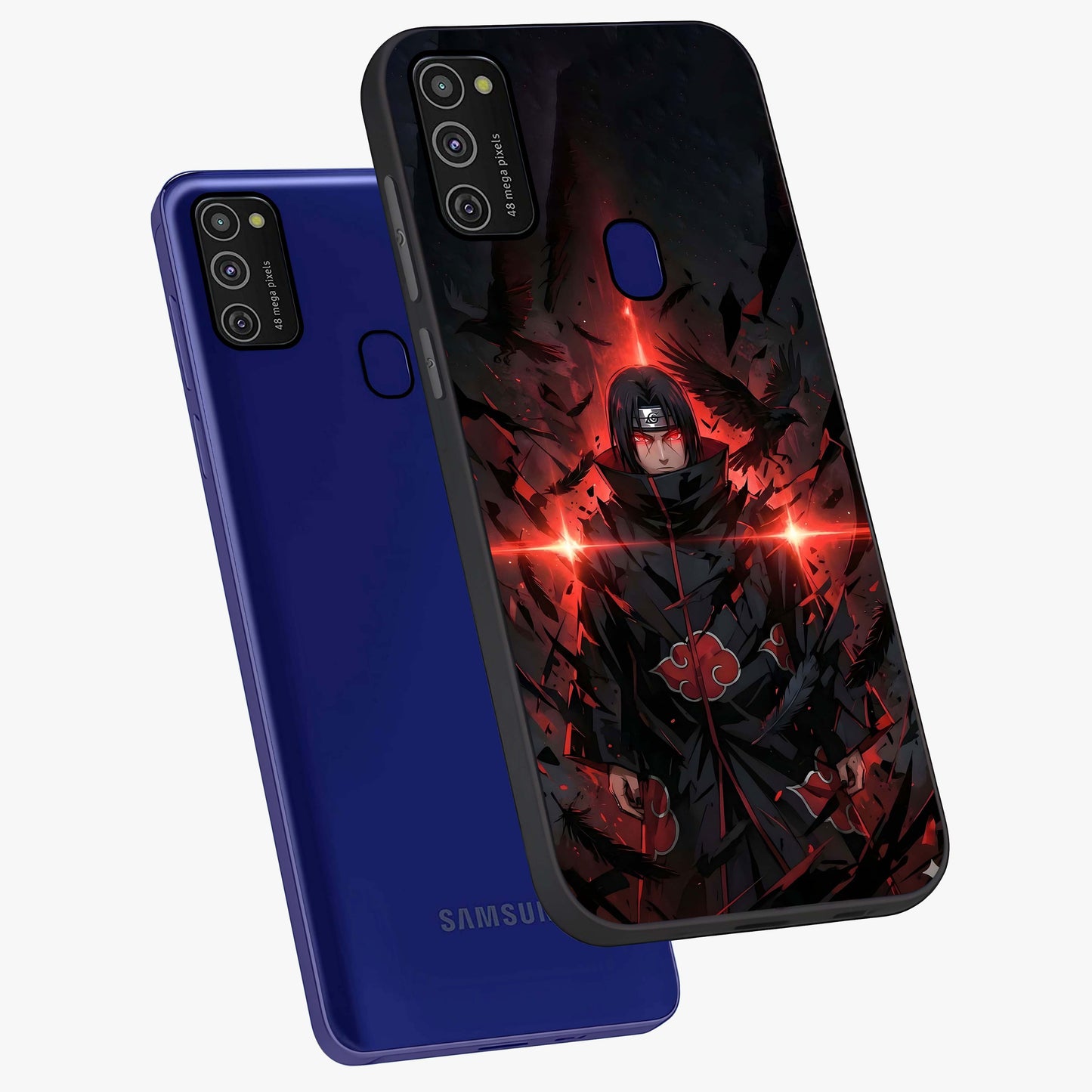 Focused Blade Discipline Glass Case displayed in angled mockup highlighting clean minimal text artwork with modern aesthetic style.