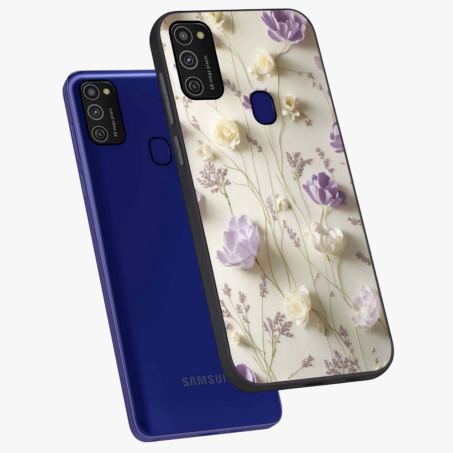 Lilac Breeze Harmony Glass Case displayed in angled mockup highlighting calm lilac breeze design with soothing aesthetic style.