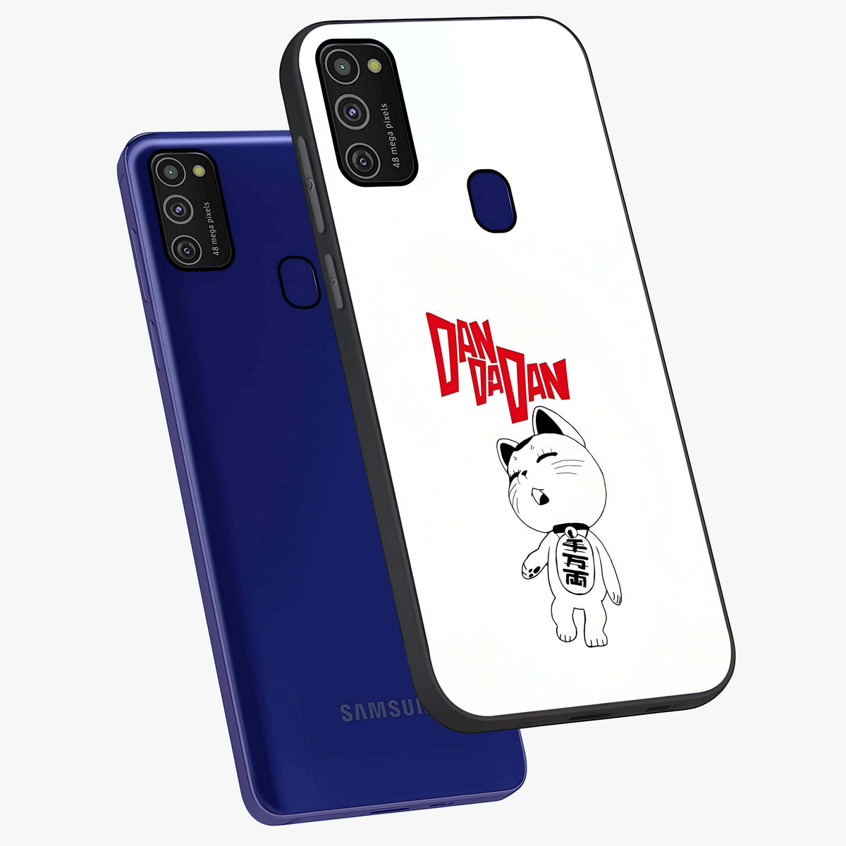 Playful Spirit Charm Glass Case displayed in angled mockup highlighting lively decorative design with playful aesthetic style.