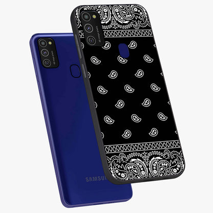 Retro Rebel Threads Glass Case displayed in angled mockup highlighting retro inspired graphic design with rebellious aesthetic.