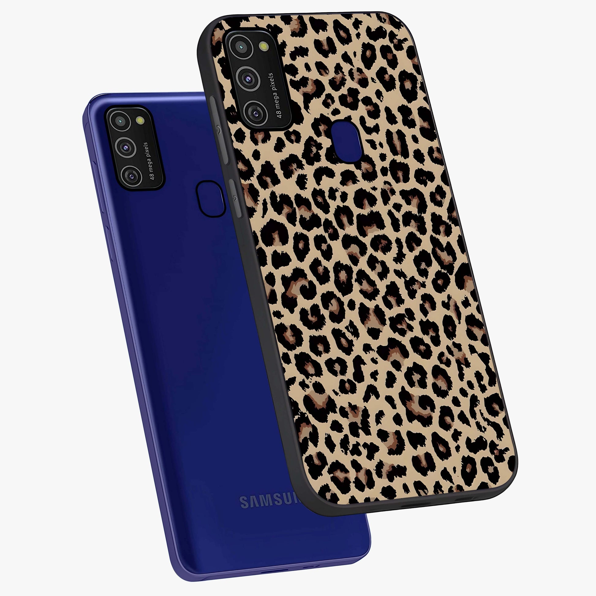 Savage Chic Pattern Glass Case displayed in angled mockup highlighting bold fashion inspired design with chic aesthetic.