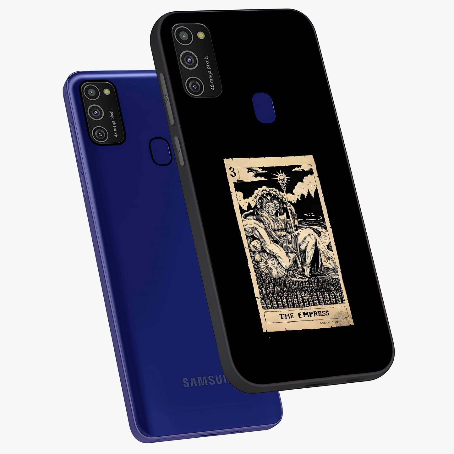 The Empress Glass Case displayed in angled mockup highlighting elegant royal design with majestic aesthetic style.