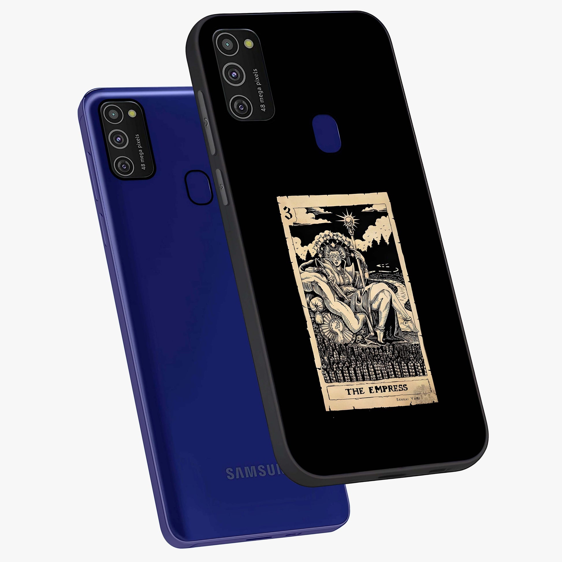 The Empress Glass Case displayed in angled mockup highlighting elegant royal design with majestic aesthetic style.