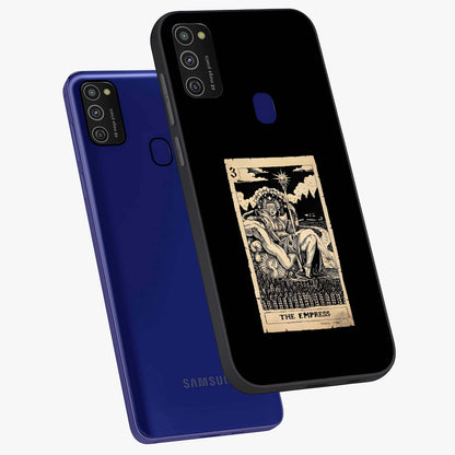 The Empress Glass Case displayed in angled mockup highlighting elegant royal design with majestic aesthetic style.