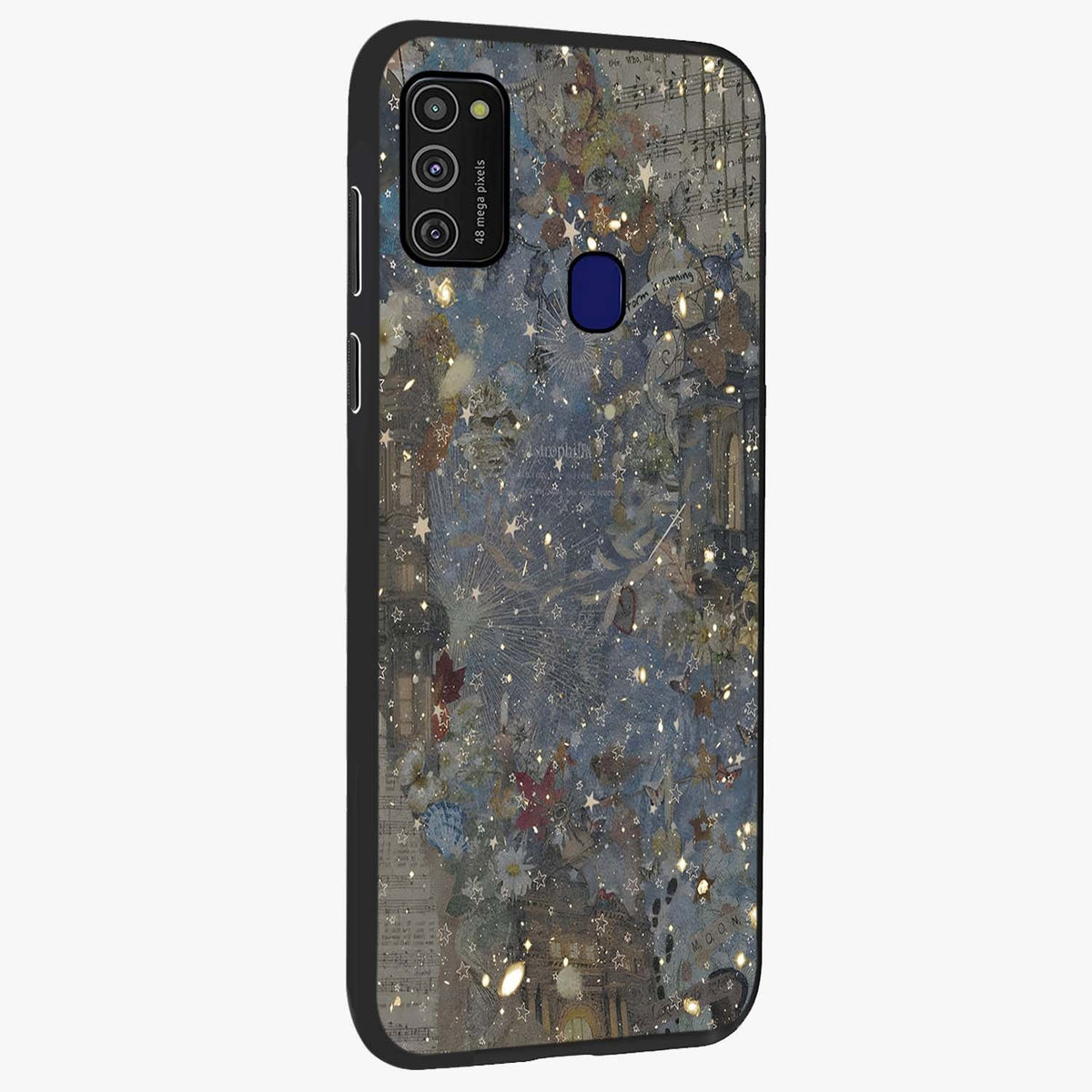 Aesthetic Astrolophia Glass Case upright view showcasing soft aesthetic theme with stylish modern look.