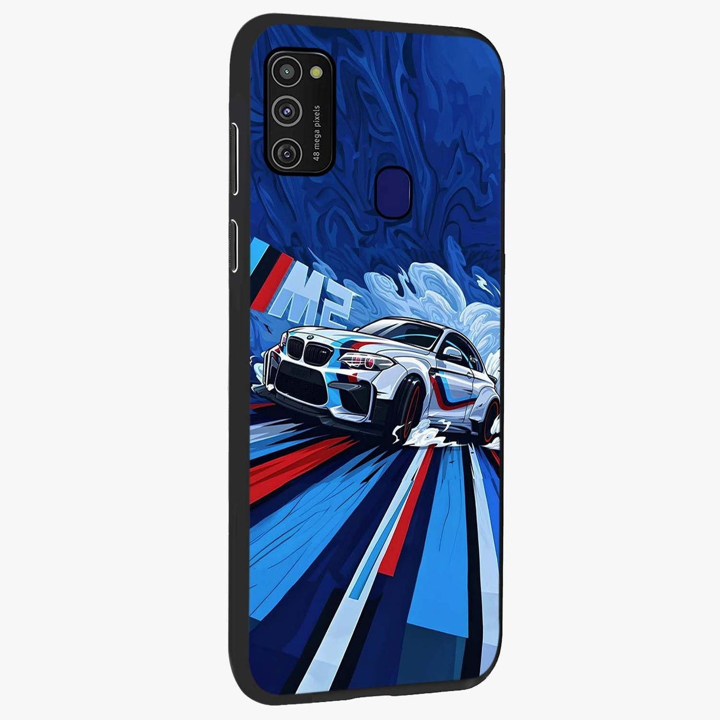 Drift Power Rush Glass Case upright view showcasing high speed racing artwork with bold automotive theme.