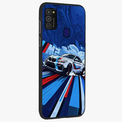 Drift Power Rush Glass Case upright view showcasing high speed racing artwork with bold automotive theme.