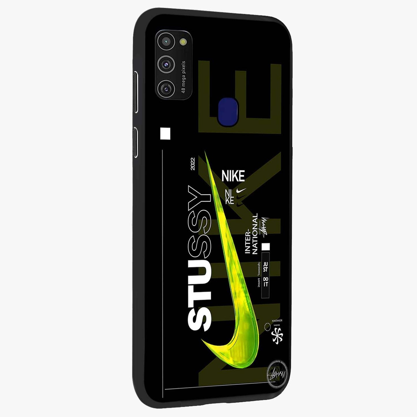 Neon Street Edition Glass Case upright view showcasing colorful neon artwork with modern street culture theme.