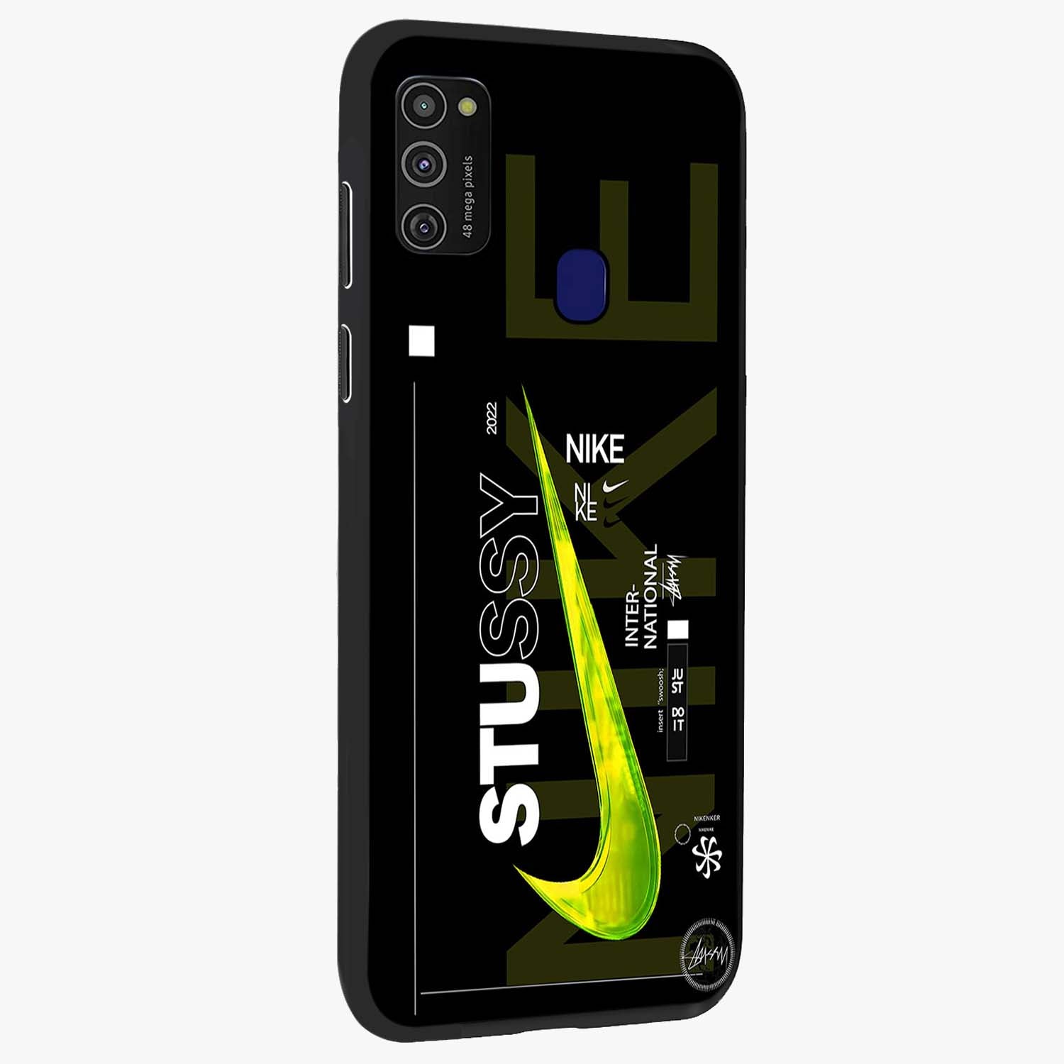 Neon Street Edition Glass Case upright view showcasing colorful neon artwork with modern street culture theme.