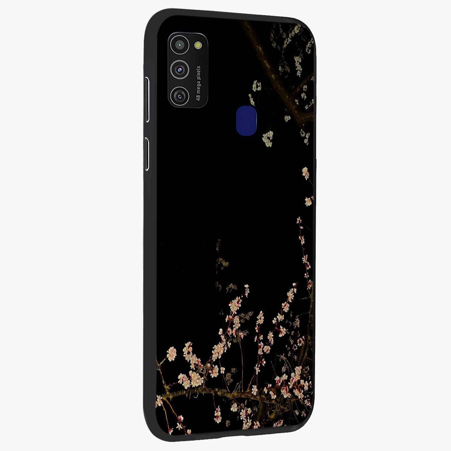 Petal Moon Light With Custom Name Glass Case upright view showcasing elegant floral moon artwork with personalized aesthetic.