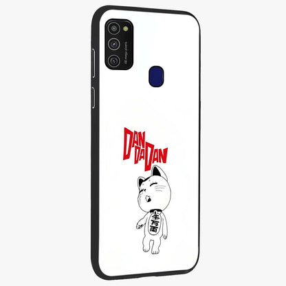 Playful Spirit Charm Glass Case upright view showcasing vibrant charm artwork with fun artistic theme.