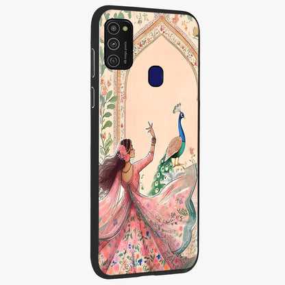 Royal Grace Muse Glass Case upright view showcasing stylish artistic artwork with sophisticated royal theme.