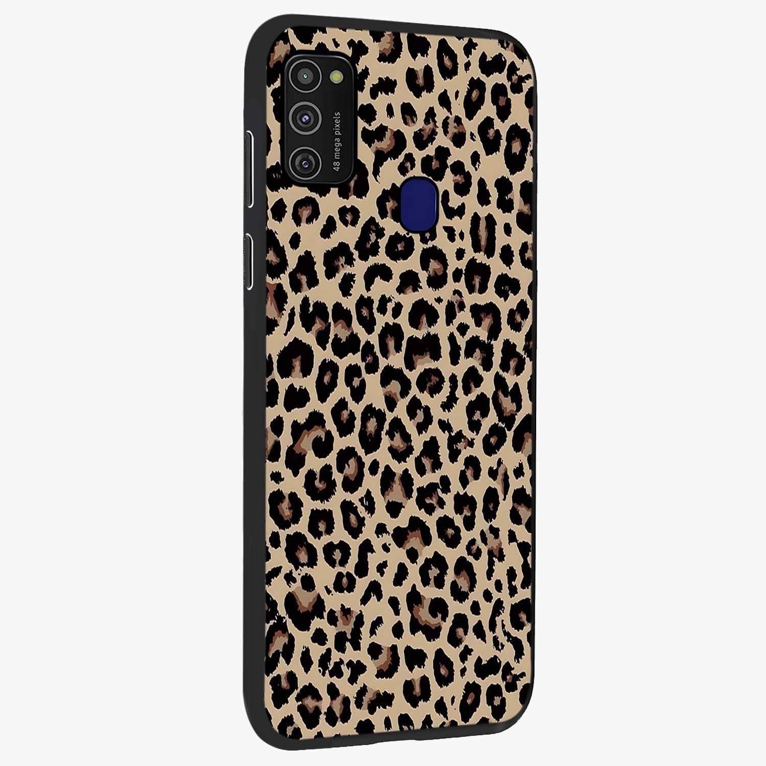 Savage Chic Pattern Glass Case upright view showcasing trendy decorative artwork with edgy fashion theme.
