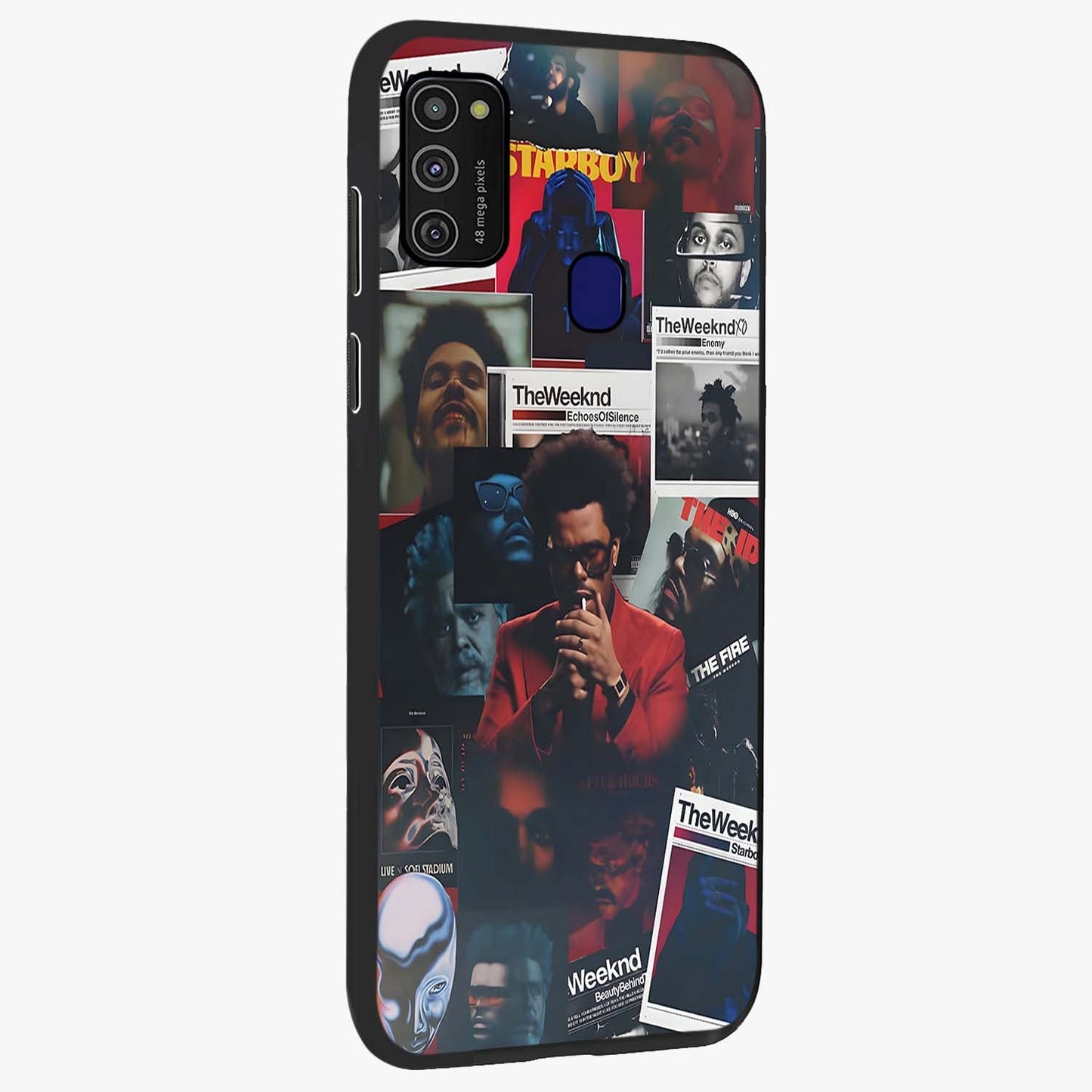 The Weeknd Glass Case upright view showcasing bold music themed artwork with contemporary artistic style.
