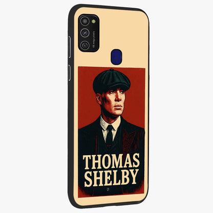 Vintage Mafia Authority Glass Case upright view showcasing dramatic vintage artwork with iconic authority theme.