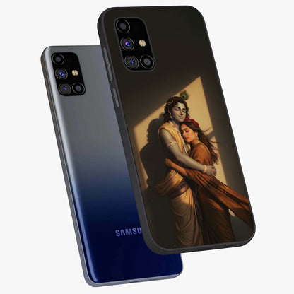 Divine Eternal Love Glass Case displayed in angled mockup highlighting elegant divine inspired design with peaceful aesthetic.