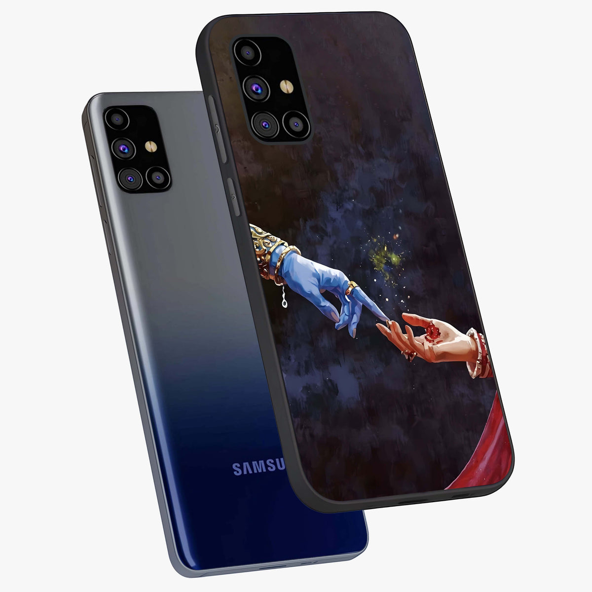 Divine Touch Eternal Glass Case displayed in angled mockup highlighting elegant divine inspired design with calm aesthetic style.