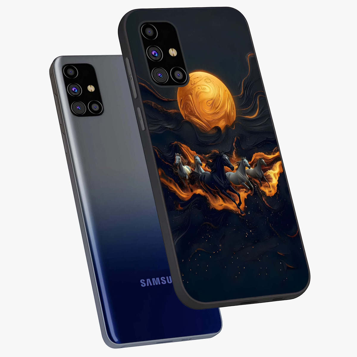 Golden Royal Heritage Glass Case displayed in angled mockup highlighting luxurious heritage design with golden aesthetic style.