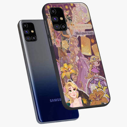 Magical Tangled Dream Glass Case displayed in angled mockup highlighting whimsical fantasy design with magical aesthetic.