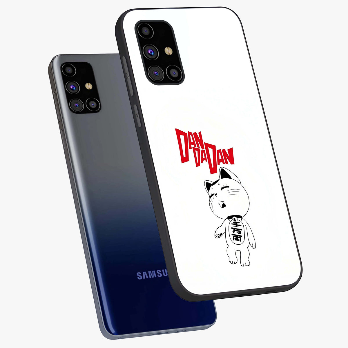 Playful Spirit Charm Glass Case displayed in angled mockup highlighting lively decorative design with playful aesthetic style.