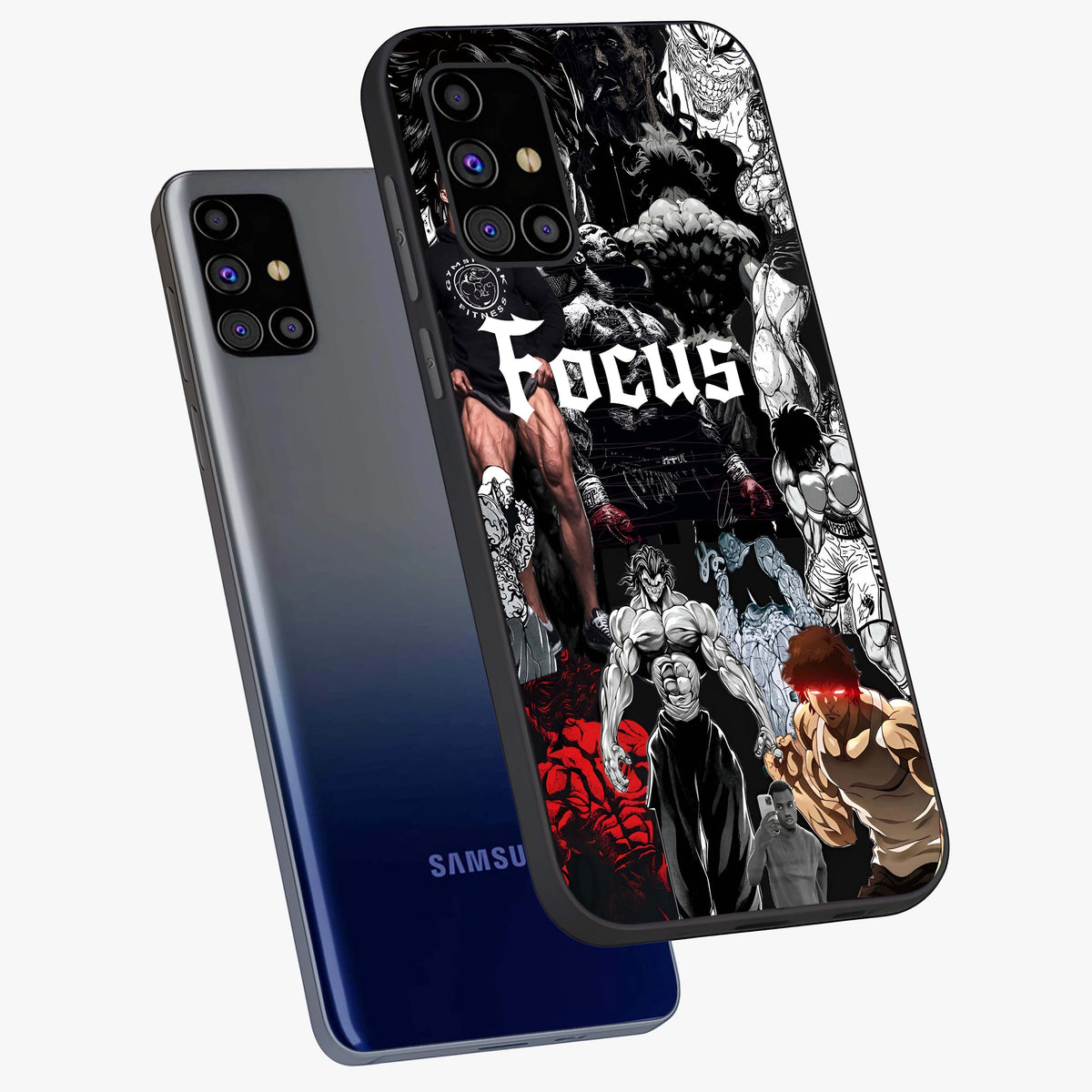 Relentless Power Focus Glass Case displayed in angled mockup highlighting bold statement design with modern aesthetic style.