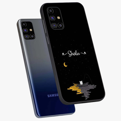 Silent Night Row Glass Case displayed in angled mockup highlighting peaceful evening design with dreamy night aesthetic.