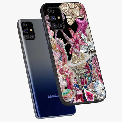 Starlit Jewel Dream Glass Case displayed in angled mockup highlighting glowing celestial jewel design with dreamy aesthetic.
