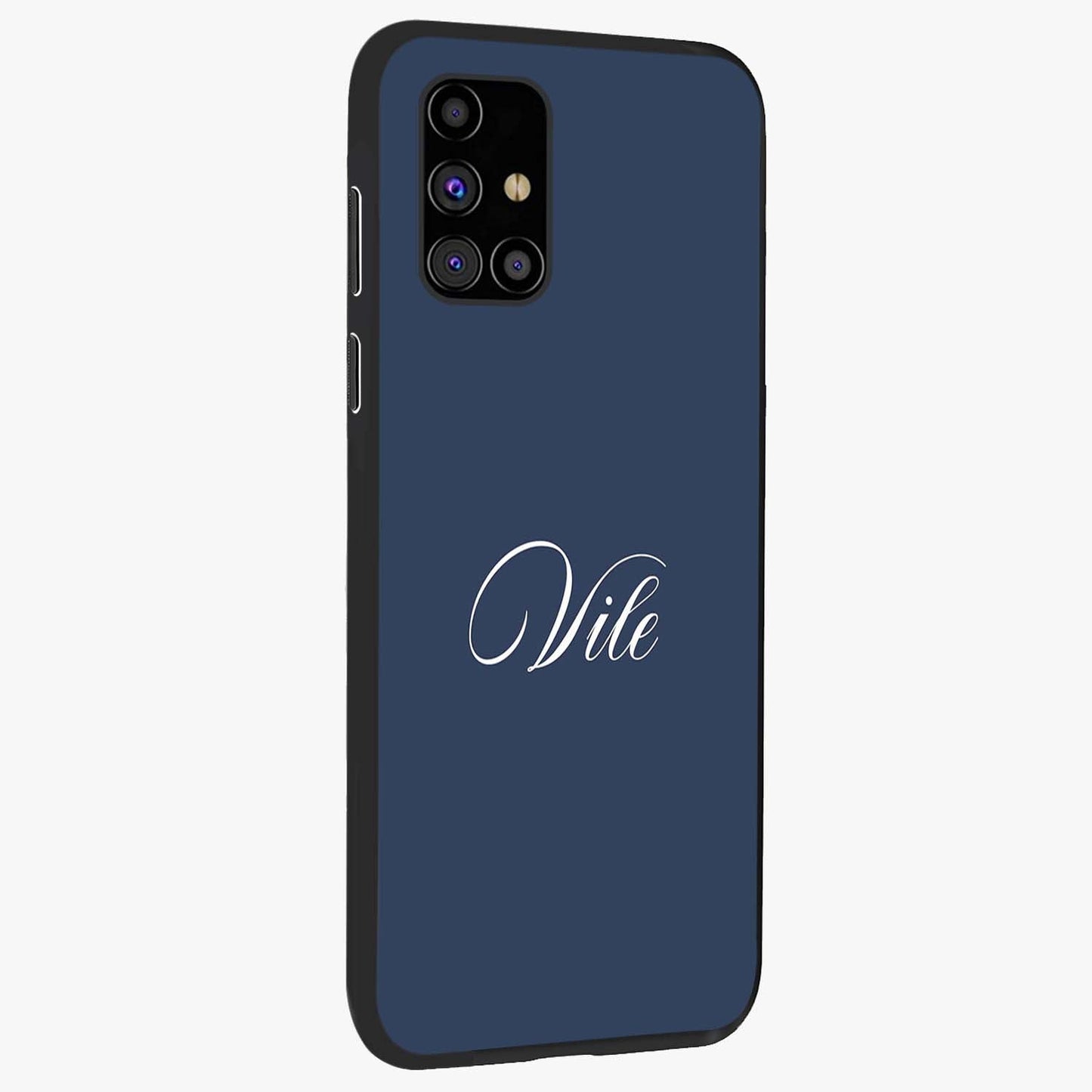 Blue Vintage Floral Pattern Glass Case displayed in angled mockup highlighting classic blue floral pattern and retro aesthetic design.