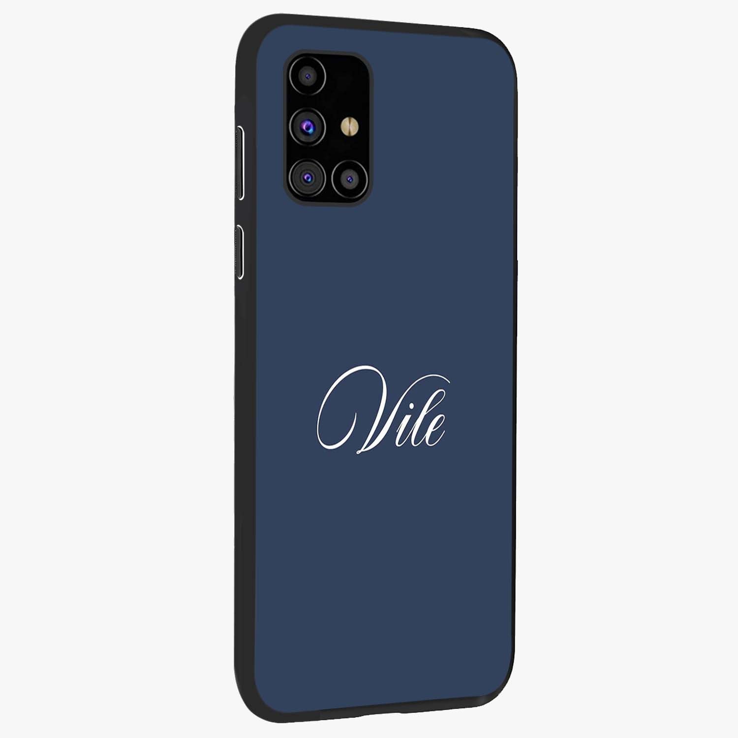 Blue Vintage Floral Pattern Glass Case displayed in angled mockup highlighting classic blue floral pattern and retro aesthetic design.