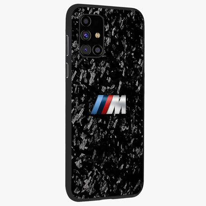 Carbon Speed Mark Glass Case upright view showcasing modern carbon speed graphic with bold automotive theme.
