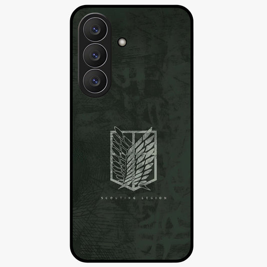 Wings Of Freedom Glass Case showing flat back view with symbolic wings artwork and glossy glass finish.