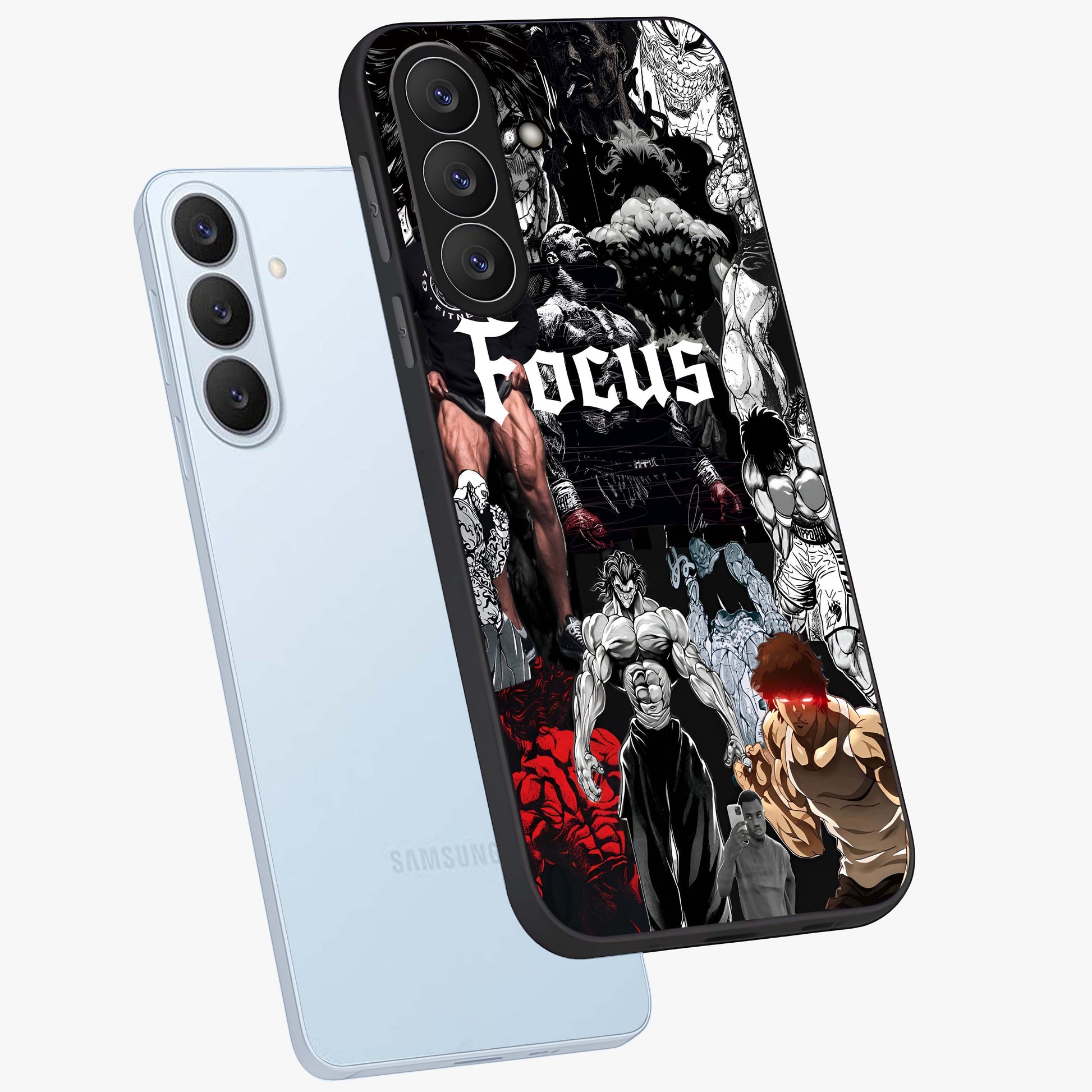 Relentless Power Focus Glass Case displayed in angled mockup highlighting bold statement design with modern aesthetic style.