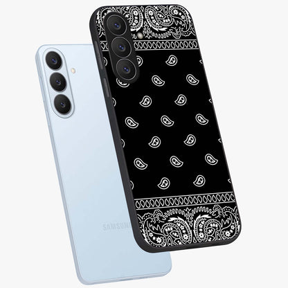 Retro Rebel Threads Glass Case displayed in angled mockup highlighting retro inspired graphic design with rebellious aesthetic.