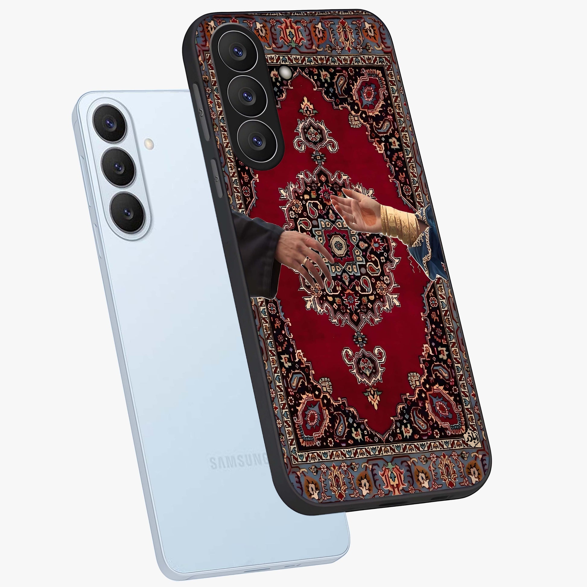 Royal Touch Reach Glass Case displayed in angled mockup highlighting sophisticated design with refined luxury aesthetic.