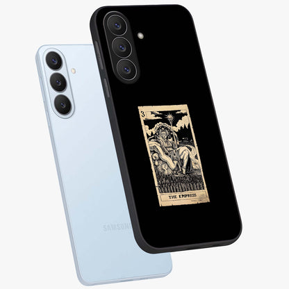 The Empress Glass Case displayed in angled mockup highlighting elegant royal design with majestic aesthetic style.